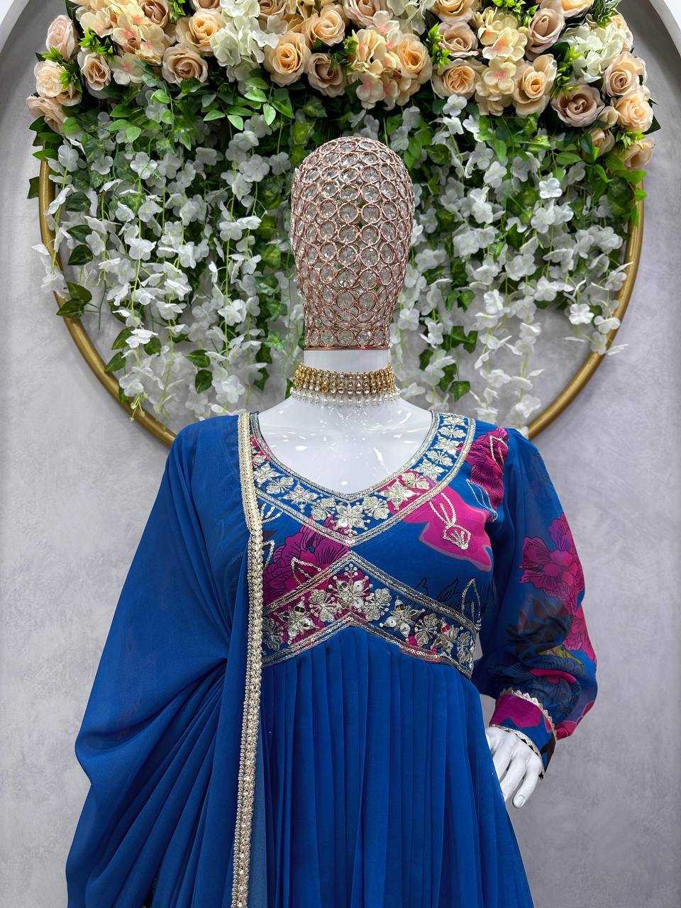 YNF FAUX GEORGETTE RIN133 1451 WHOLESALE SUITS MANUFACTURER